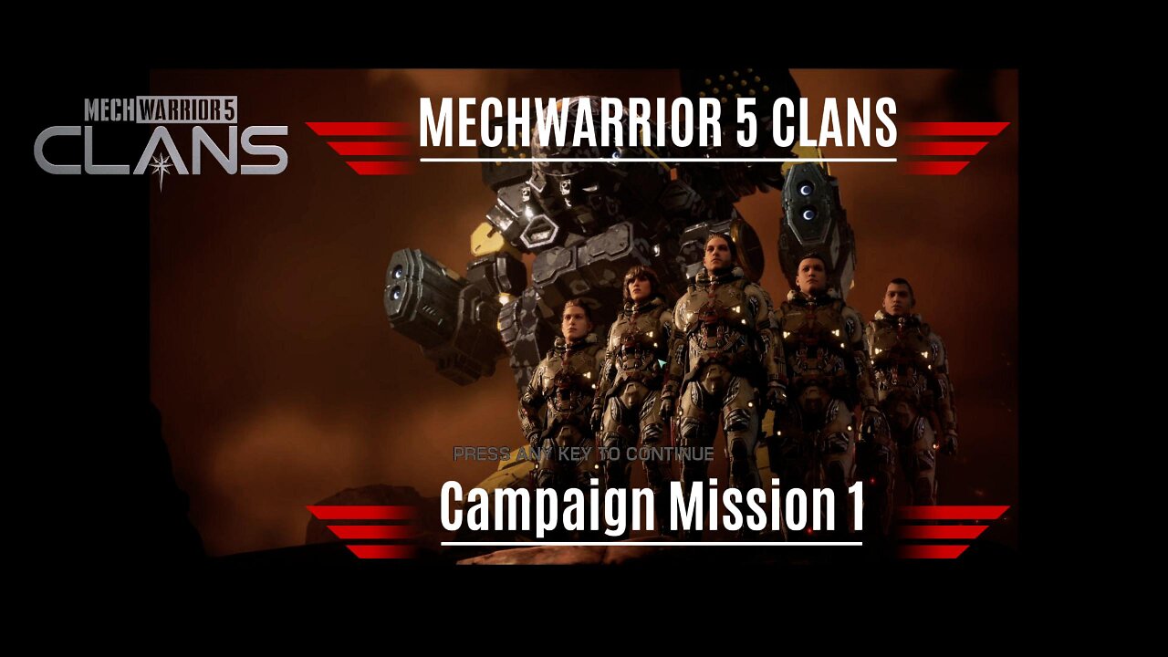 MechWarrior 5: Clans Play through mission 1: Sibko Brats