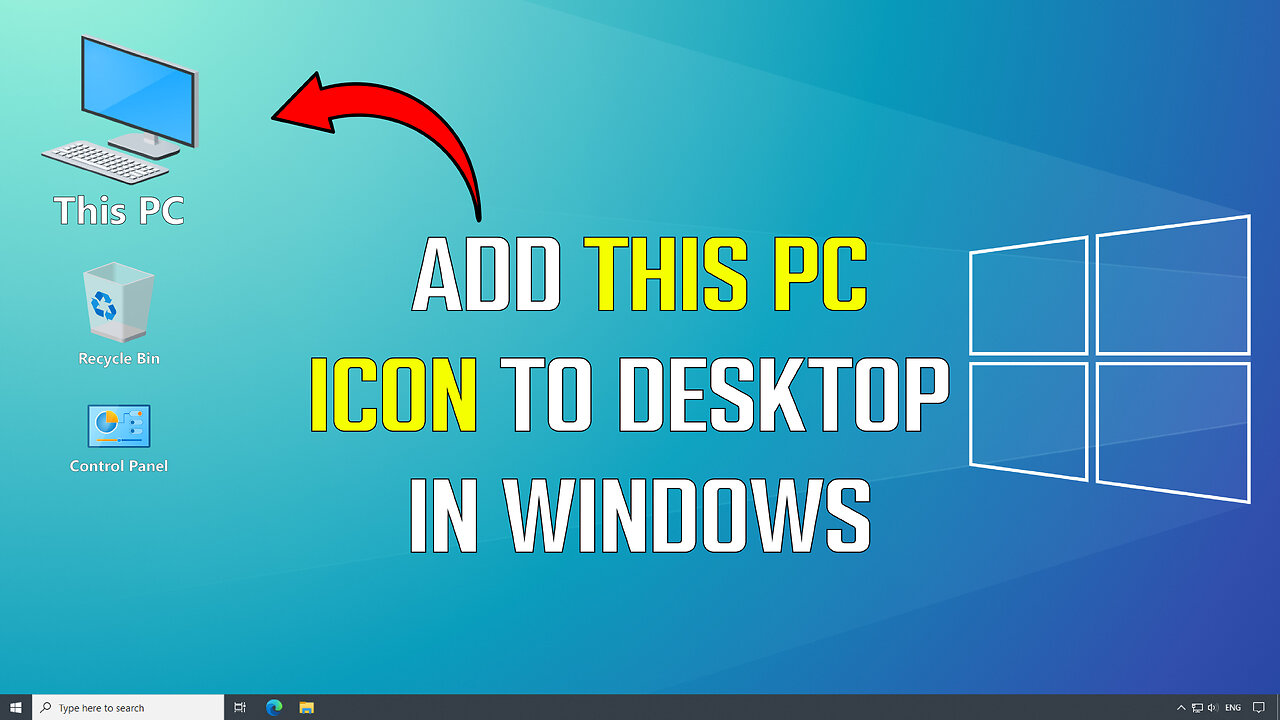 How to Add This PC Icon to Your Desktop in Windows