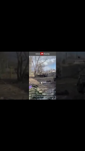 Russian Armored Vehicles Destroyed in Mariupol 💥 #shorts