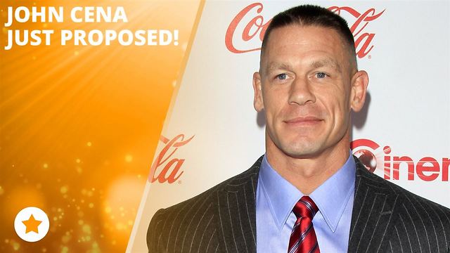 John Cena just got down on one knee!