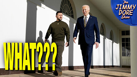 Bizarre Slow Motion Walk By Biden & Zelensky In White House Video