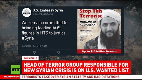 In 2017 US Embassy put bounty on Al-Jawlani´s head... Today he is a ´star´ on CNN