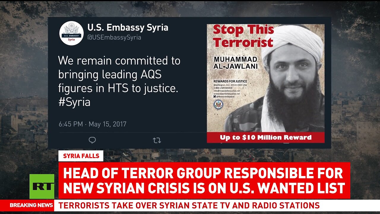 In 2017 US Embassy put bounty on Al-Jawlani´s head... Today he is a ´star´ on CNN