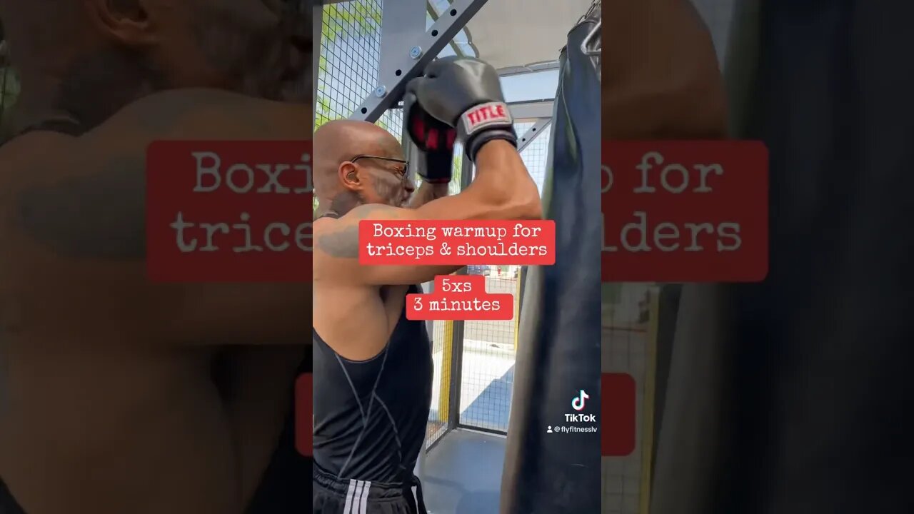 Boxing warm-up for shoulders and Triceps