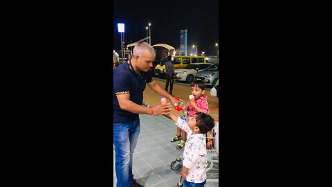 Baby and their Ice Cream at bhat bhateni super market