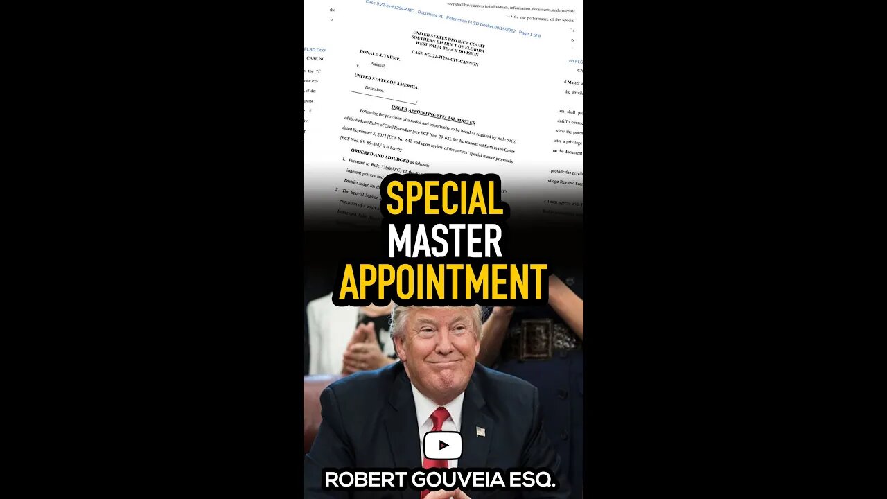 Special Master Raymond J. Dearie Appointment #shorts