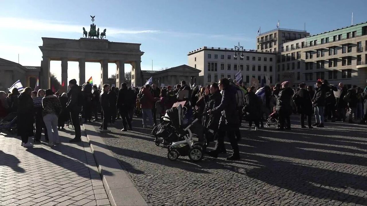 LIVE: Berlin / Germany - Mass protest against Netanyahu’s visit - 16.03.2023