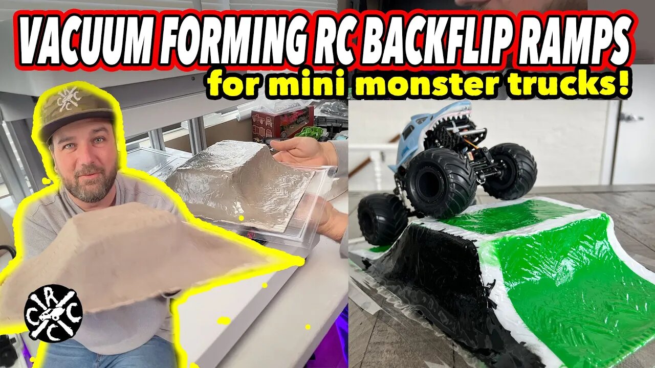 Vacuum Forming RC Backlfip Ramps For My 1:24 Mini Monster Trucks!