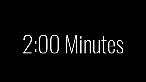 Powerful Inspiration in Just 2 Minutes: A Simple Countdown Video