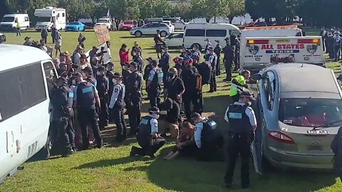 Hurt lady at the canberra freedom camp