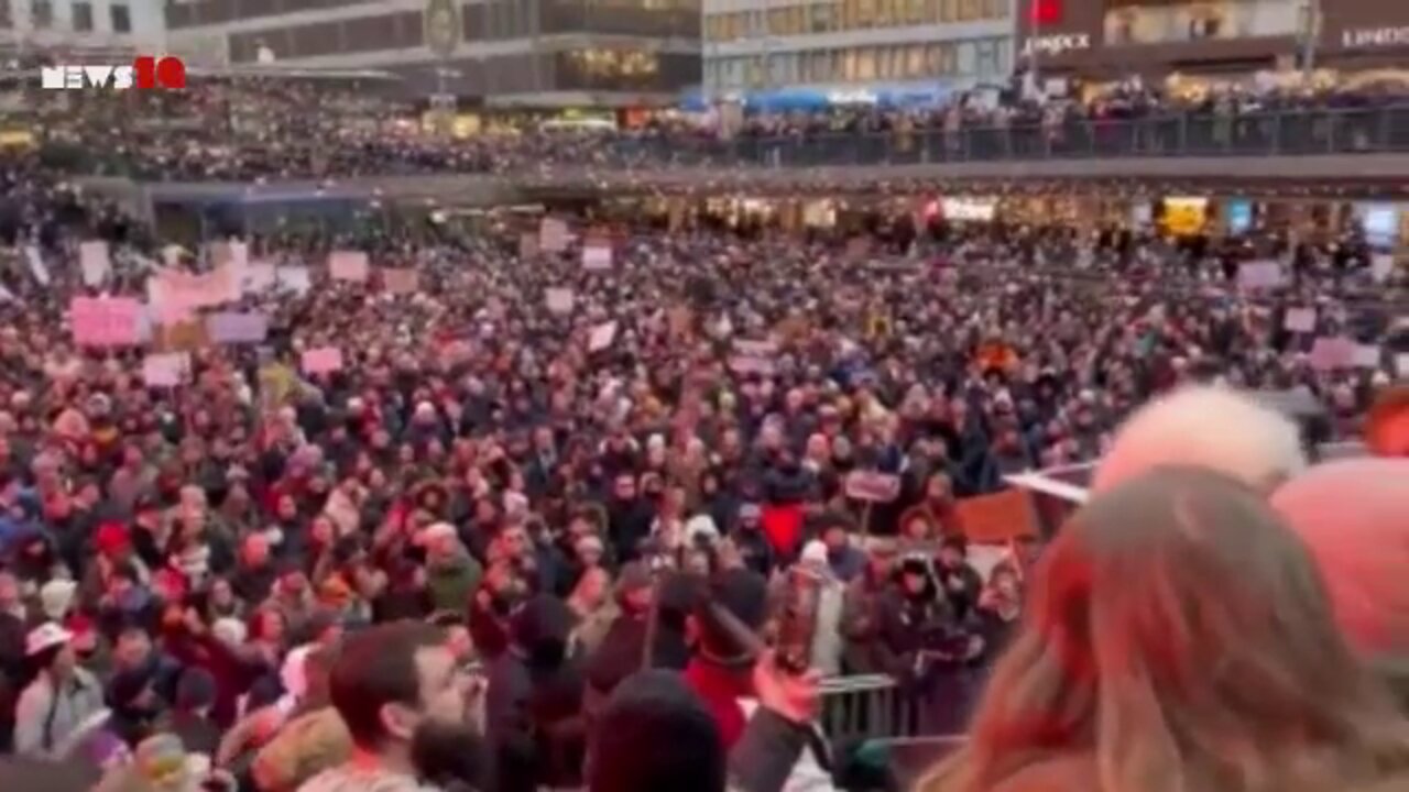 Vaccine passports protest at Stockholm, the capital of Sweden | NEWS-19