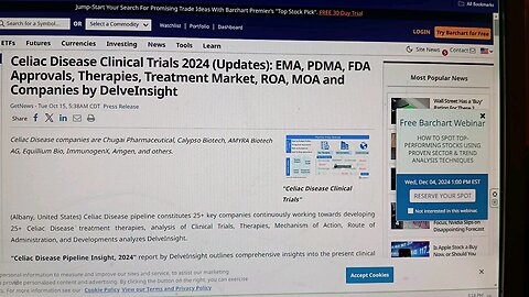 Celiac Disease Clinical Trials 2024 Updates EMA PDMA FDA Approvals Therapies Treatment Market