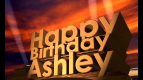 Happy Birthday Ashley