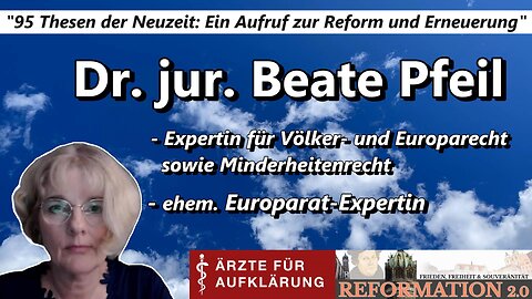 Dr. jur. Beate Pfeil ehem. Europarat-Expertin (Reformation 2.0 in Wittenberg)