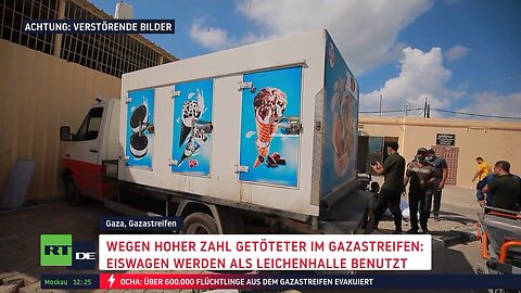 Wegen hoher Opferzahl in Gaza: Eiswagen als Leichenhalle benutzt