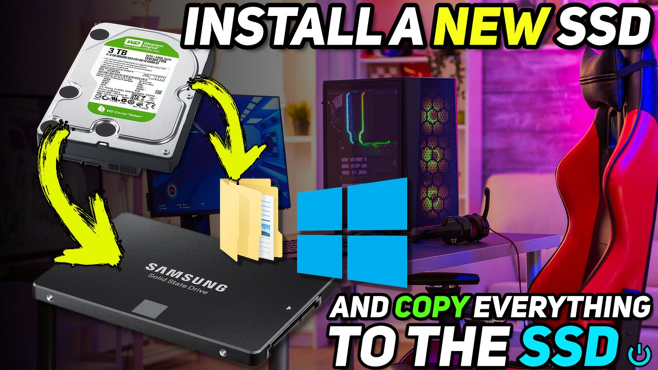 How To Install a New SSD and Copy Windows, All Files, and Apps To The New Drive 🖥️🔥