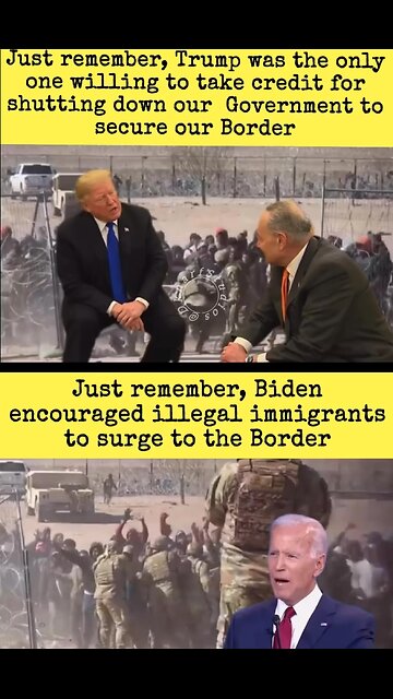 ⚠️ one President was willing to shut down the government to secure the Border