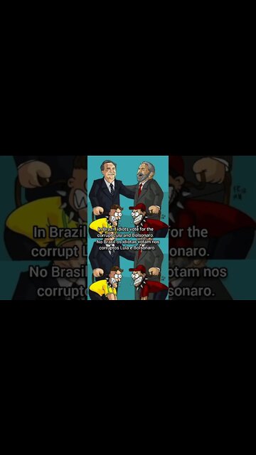In Brazil idiots vote for the Corrupt Lula and Bolsonaro who work for the NOM. I don't vote!
