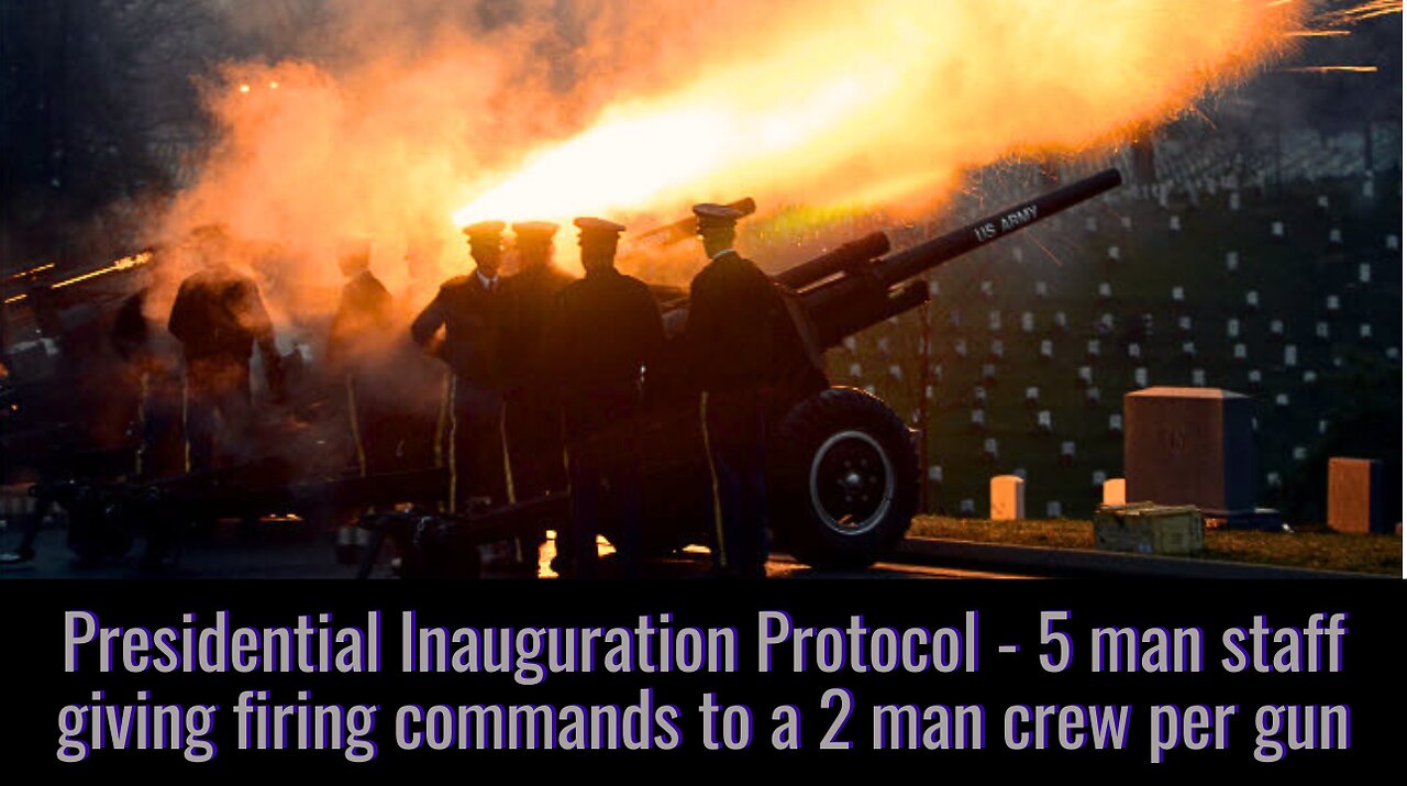 The Fake Biden Inauguration and the 21 Gun Salute Comparison!