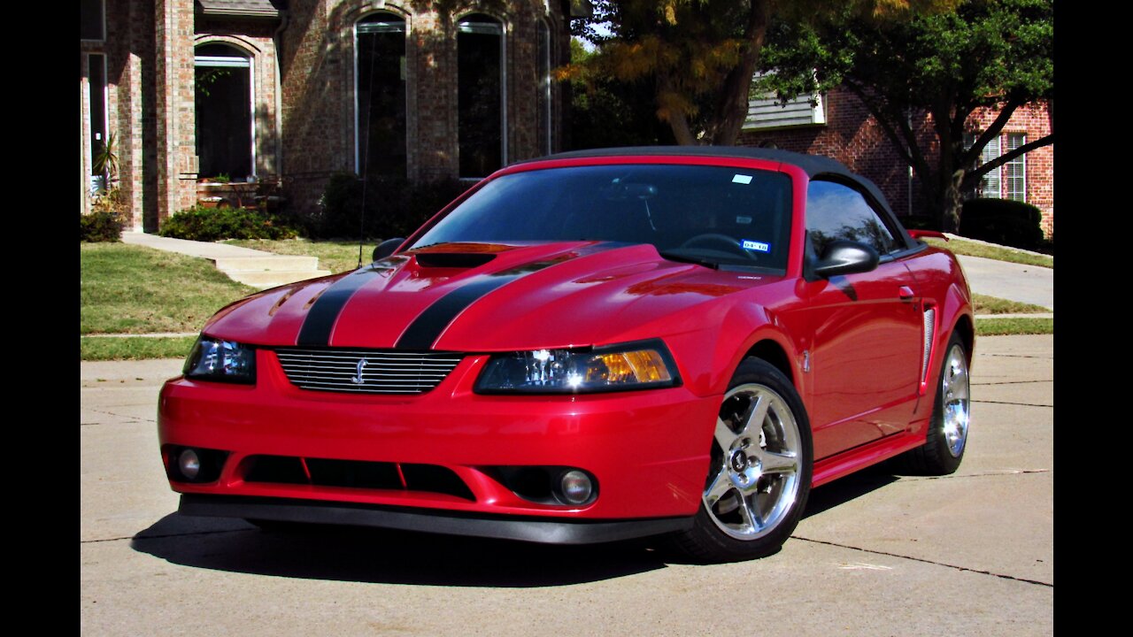 2001 Ford Mustang SVT Cobra 4.6L 32 Valve Convertible 5 Speed Manual Muscle Car Roush Shelby