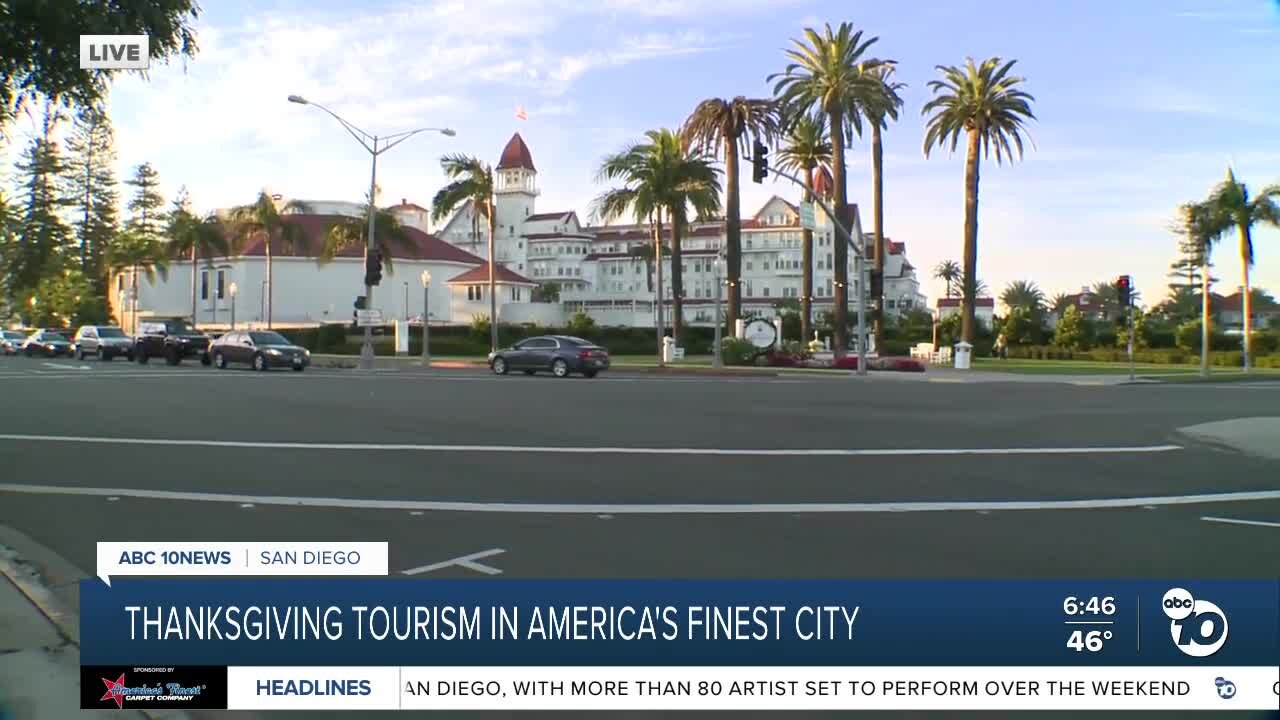 San Diego expecting many tourists over Thanksgiving holiday