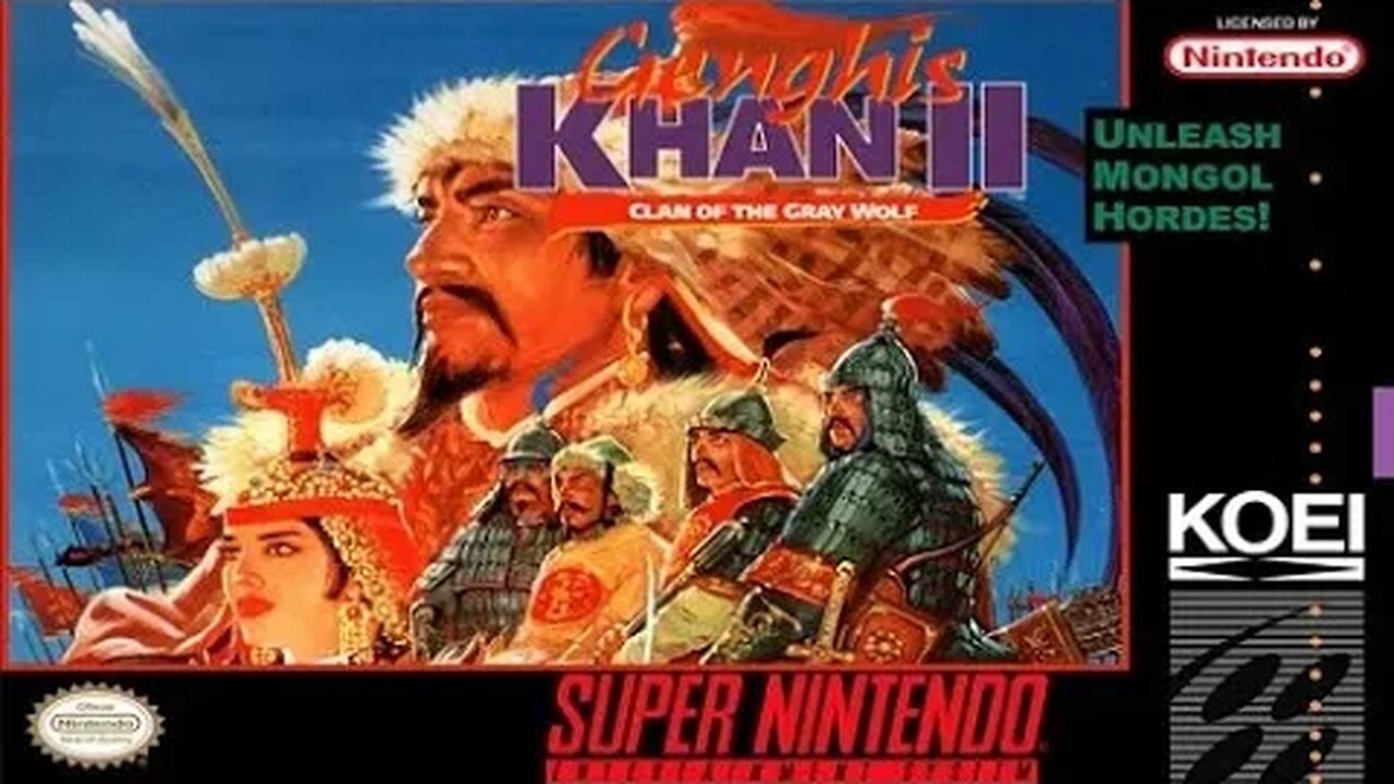 Genghis Khan II Clan of the Gray Wolf Japan Part 2 LongPlay Snes