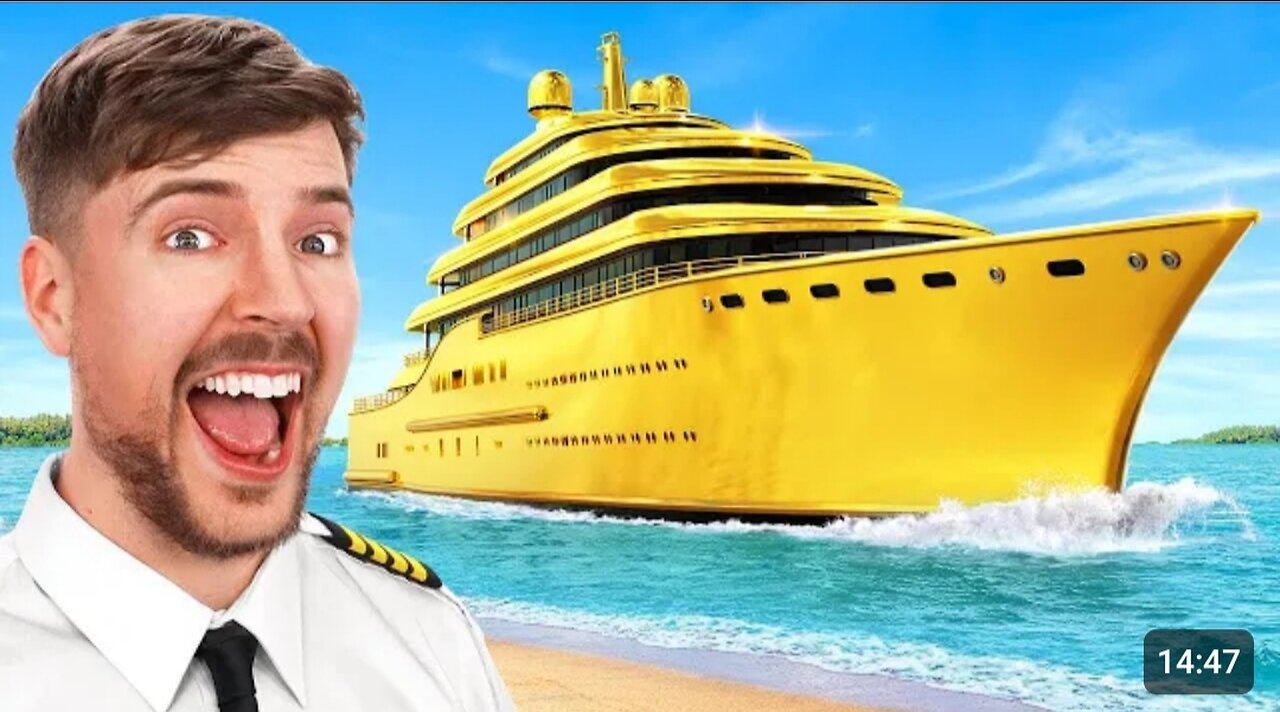 1$ vs 1,000,000,000$ yacht (Mrbeast)