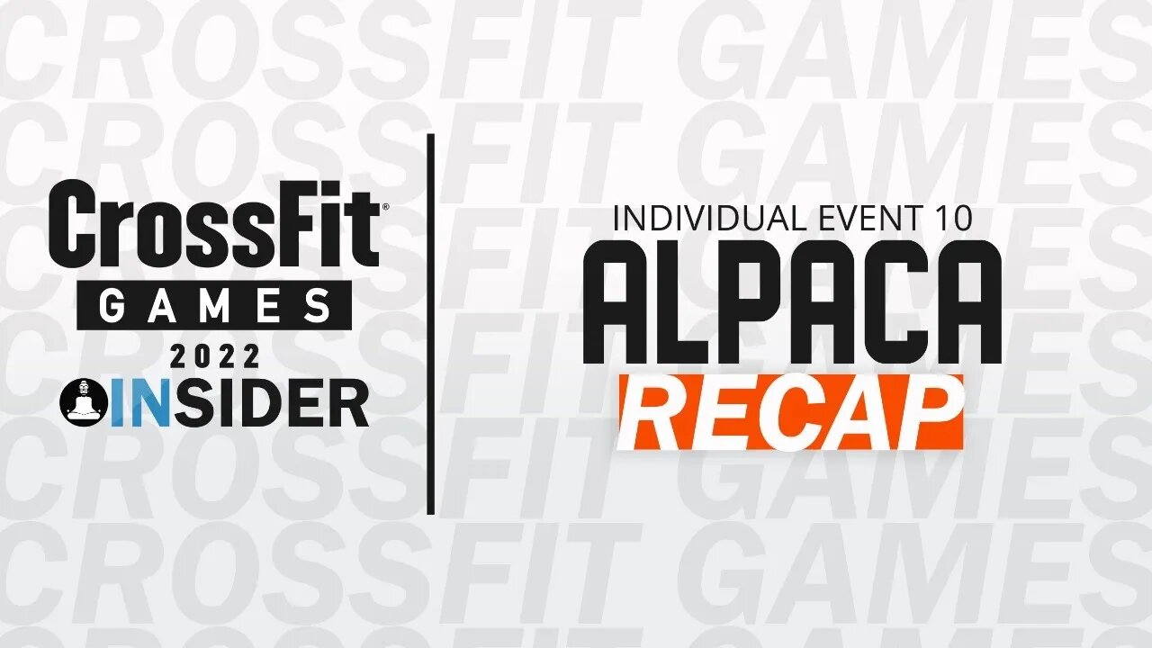 Indy Event 11 "Alpaca" Recap | 20222 CrossFit Games
