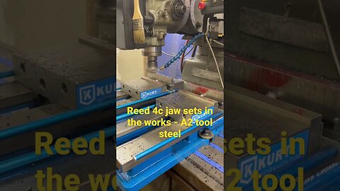 A2 tool steel vise jaws #machinist #machining #machineshop #machinery #cnc #machinework #milling