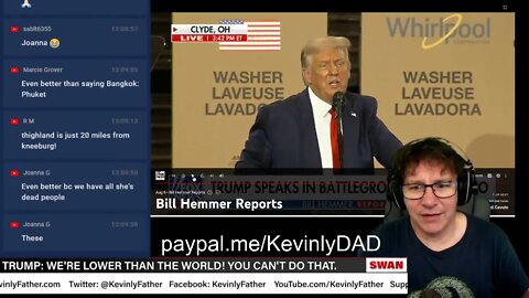 THIGHLAND - TRUMP Live Fact-check on Trump at Whirlpool Factory on the #LieStream