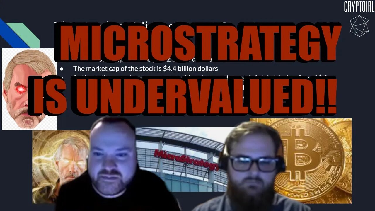 MicroStrategy is UNDERVALUED - Bitcoin Holding are Worth MORE than the Market Cap of the Company.