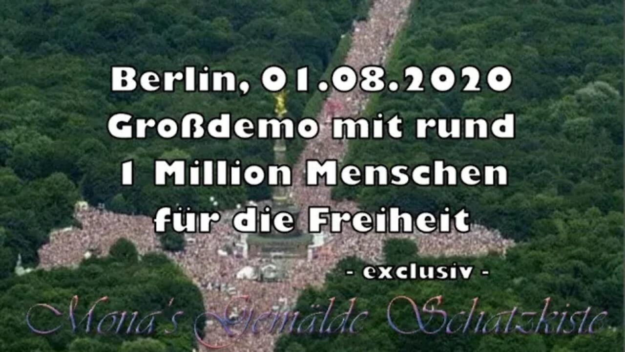 Berlin 01.08.2020 - Großdemo mit rund 1 Million Menschen für die Freiheit [exclusiv]