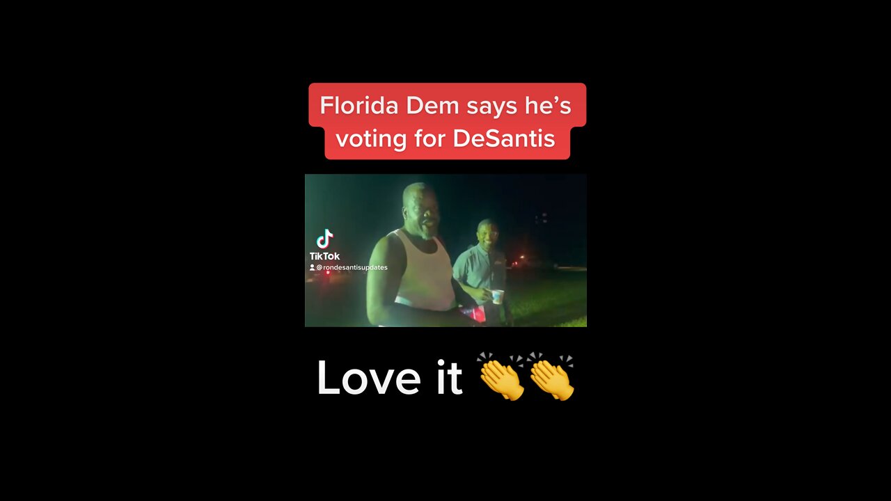 Florida Dem says he’s voting for DeSantis