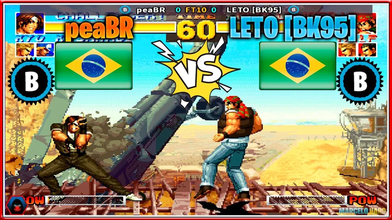 The King of Fighters '95 (peaBR Vs. LETO [BK95]) [Brazil Vs. Brazil]