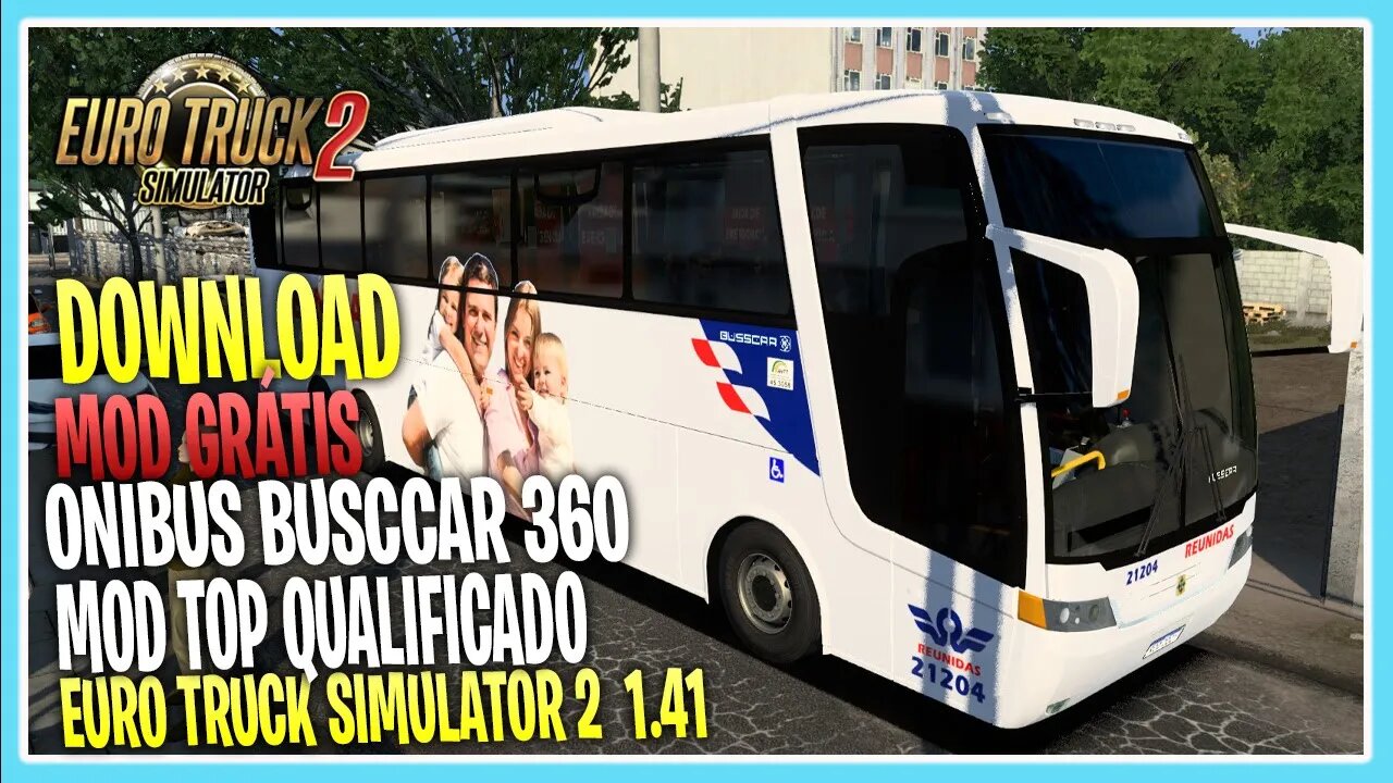 MODS ETS2 ONIBUS Busscar Hi MB, Para ATS e ETS2 360 EURO TRUCK SIMUALTOR 2 1.41