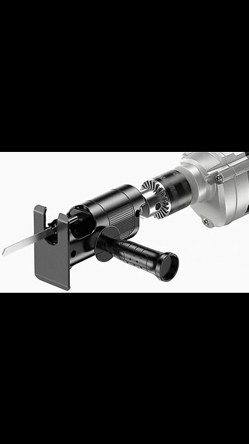 Power Drill Conversion Attachment to Electric Recirculating Hacksaw
