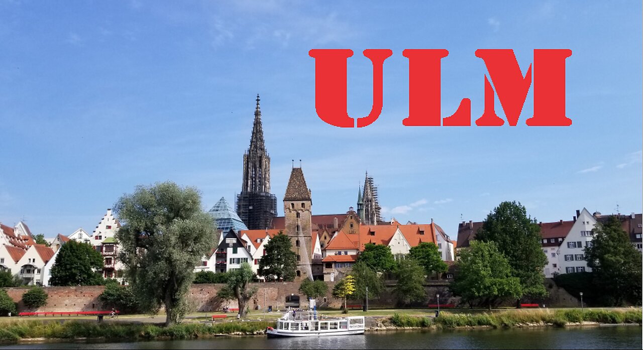 Walking in Ulm, Germany.