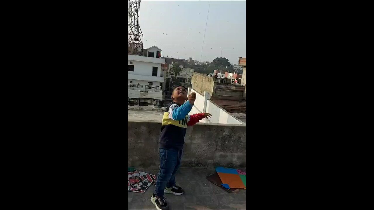 Flying kite