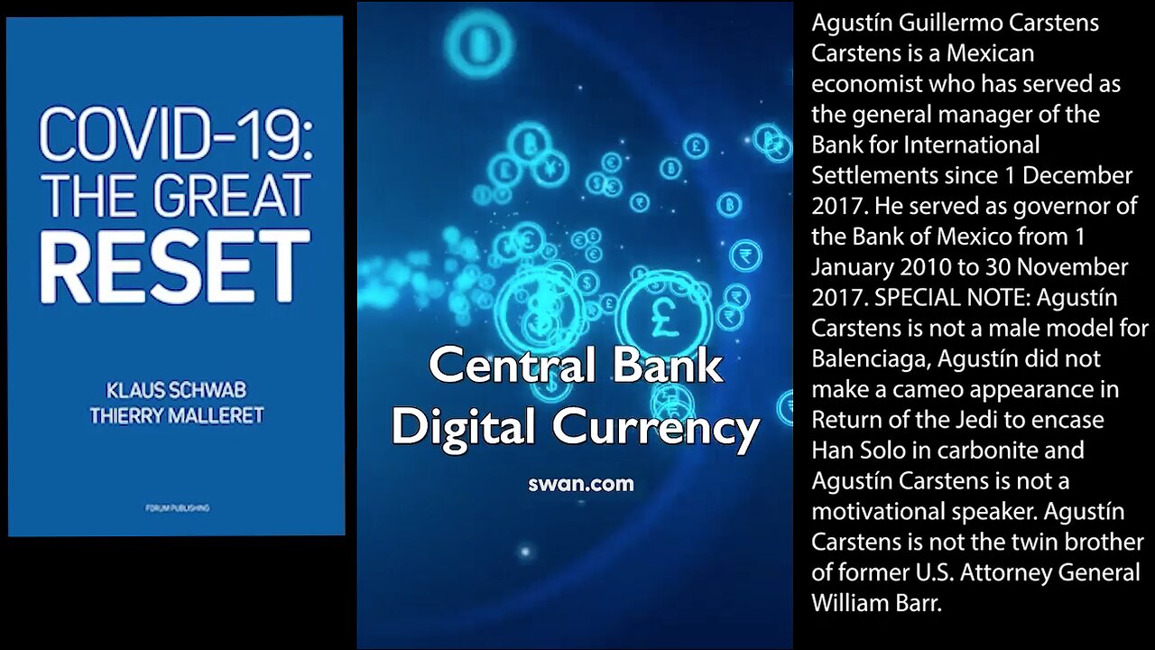 Agustín Carstens | The General Manager of the Bank of International Settlements Explains How Central Bank Digital Currencies Will Work | "With CBDCs, The Central Bank Will Have Absolute Control That Will Determine That Use of Liability"