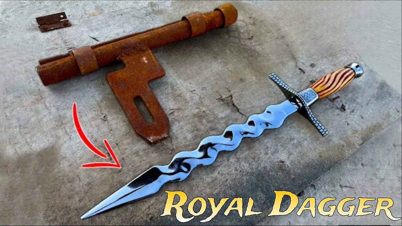 Made Royal Dagger 🗡️out of Scrape Gate Lock 🔒ll #dagger #royalknights #creatorcraft