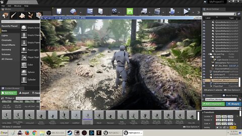 2020 Unreal 4 tutorial part 2 adding paragon character to your map and running around in it