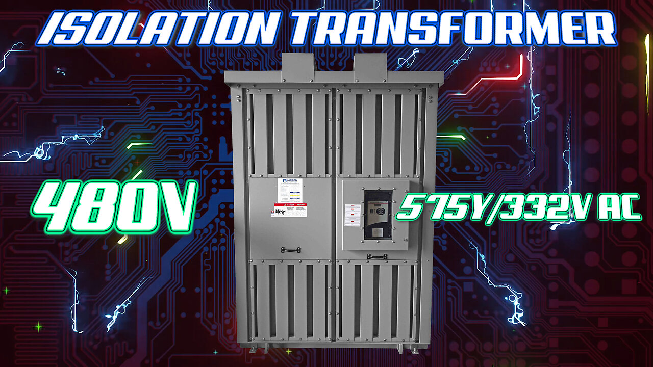 Isolation Transformer, 750 kVA, 480V Delta Primary, 575Y/332 Wye-N Secondary, NEMA 3R