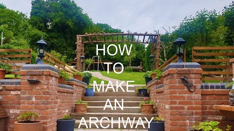 LOG ARCHWAY | DIY GARDEN WEDDING