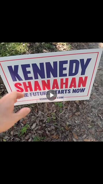 RFK Jr. supporter swaps out Kennedy signs for Trump signs. BOOM!
