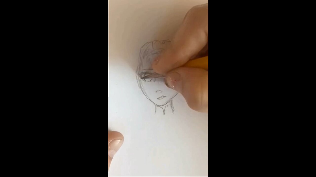 My sister draws Elsa from Frozen, Timelapse