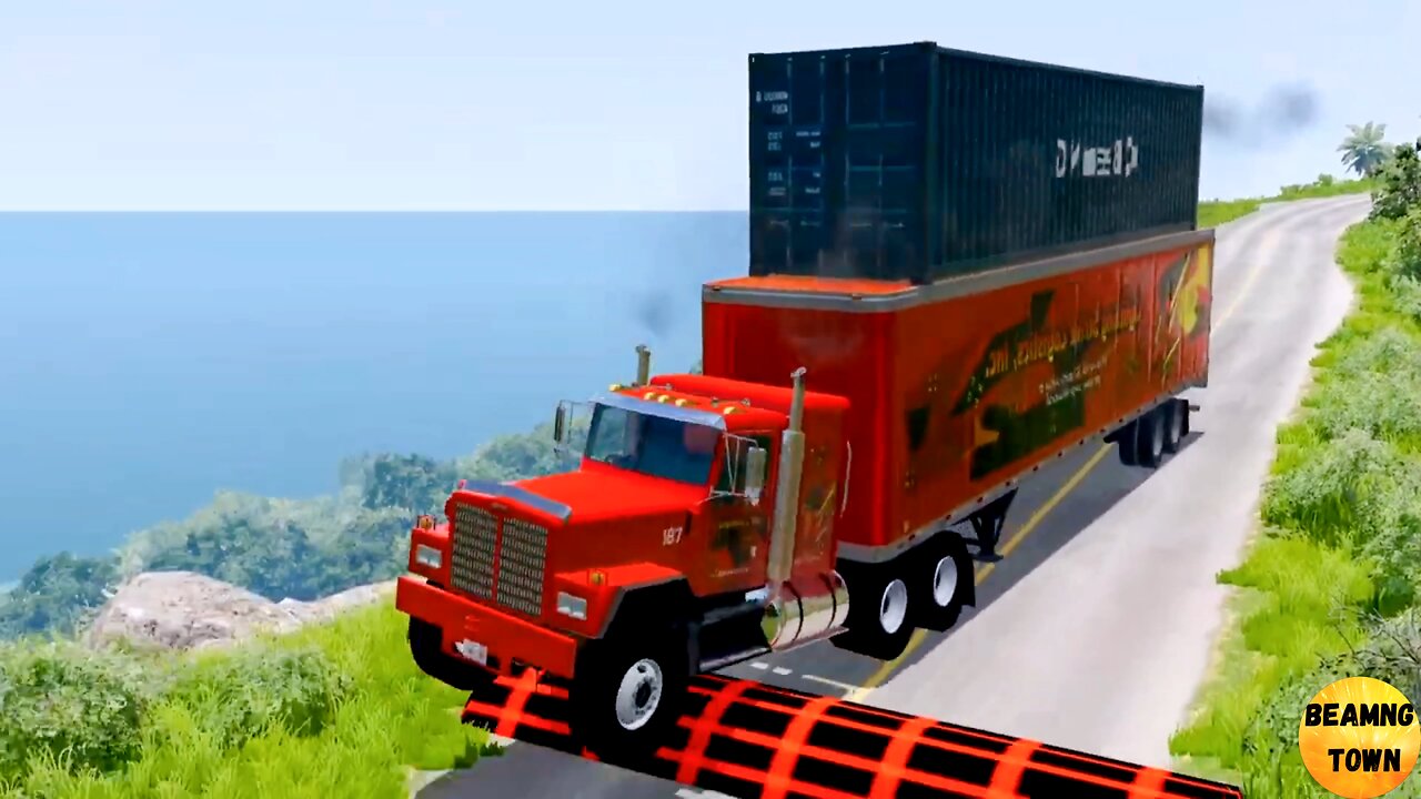 Cars & Trucks high speed Accidents Beamng Drive