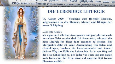 Botschaft 14 08 2020DIE LEBENDIGE LITURGIE