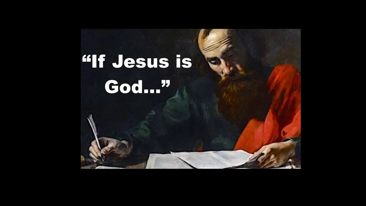 "If Jesus is God, why did Paul reference both Father and Son in the Epistles?"