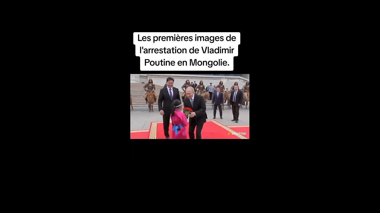 Les premières images de l'arrestation de Vladimir Poutine en Mongolie.