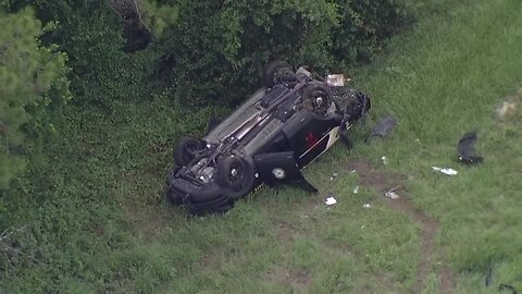 WATCH: 2 FHP vehicles involved in crash on I-75, 3 lanes blocked